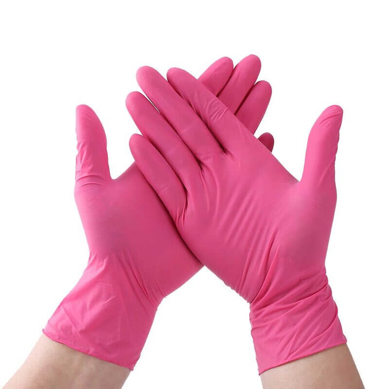 Rukavice nitrilne SMALL PINK bez pudera 100 kom.