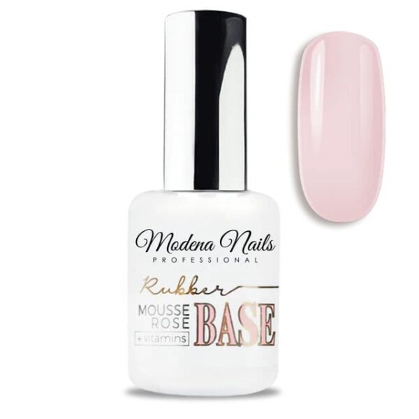 Rubber-Base-Vitamins-Mousse-Rose-15ml-beauty-shop (1) Lak baza u bijeloj boji - Beauty