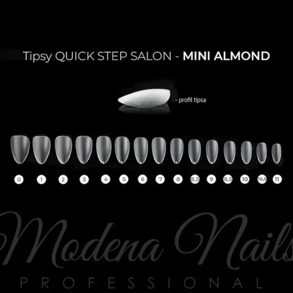 Tipse quick step mini Almond Clear 450 kom-2-Beauty Shop Tipse quick step mini Almond Clear 450 kom-2-Beauty Shop