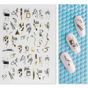 Naljepnica za nokte Gold Glam 12