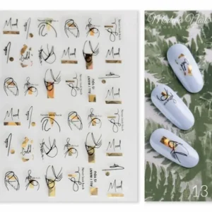 Naljepnica za nokte Gold Glam 13