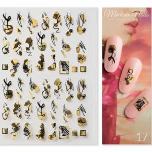 Naljepnica za nokte Gold Glam 17