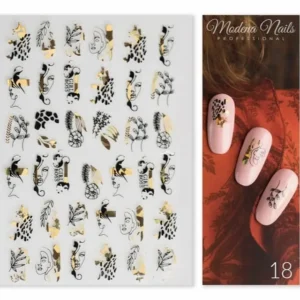 Naljepnica za nokte Gold Glam 18