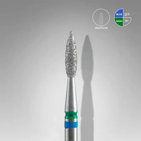 Nastavak za frezu za nokte Flame Duo blue-green 2,1 mm-Beauty Shop Nastavak za frezu za nokte Flame Duo blue-green 2,1 mm-Beauty Shop