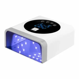 UV LED lampa za nokte x22 72W AC bežična bijela sa zrcalnim dnom