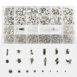 Set cirkona Clear za nokte s aplikatorom